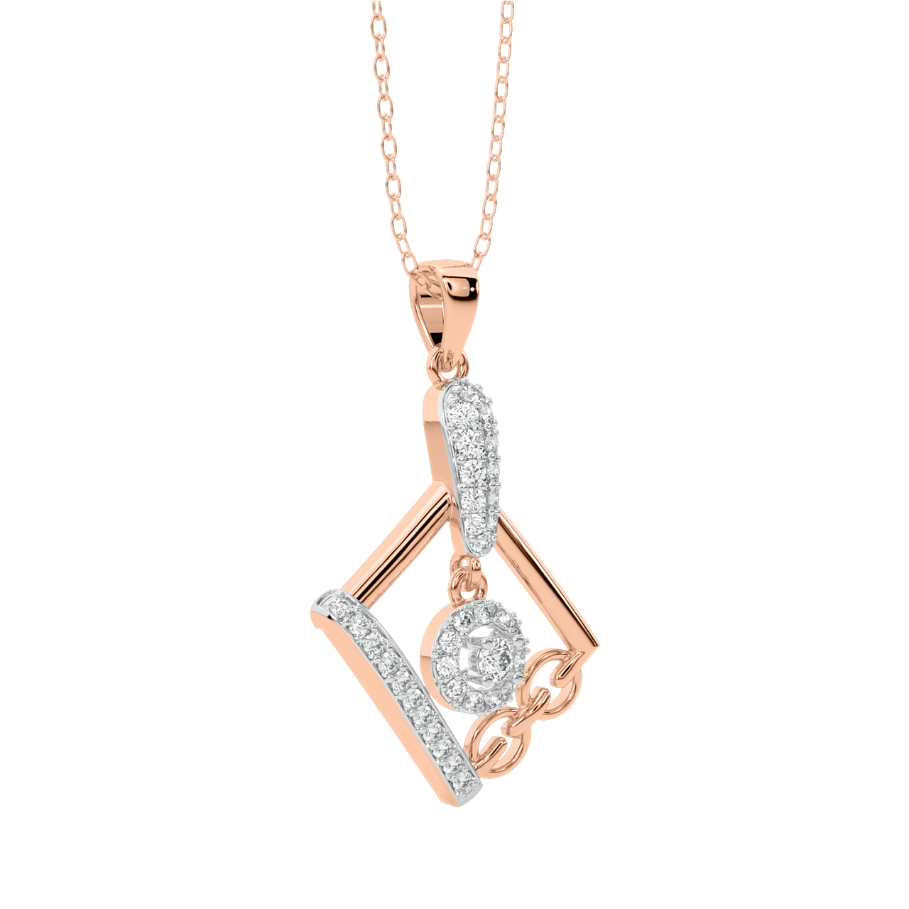 Rory Round Diamond Office Wear Pendant